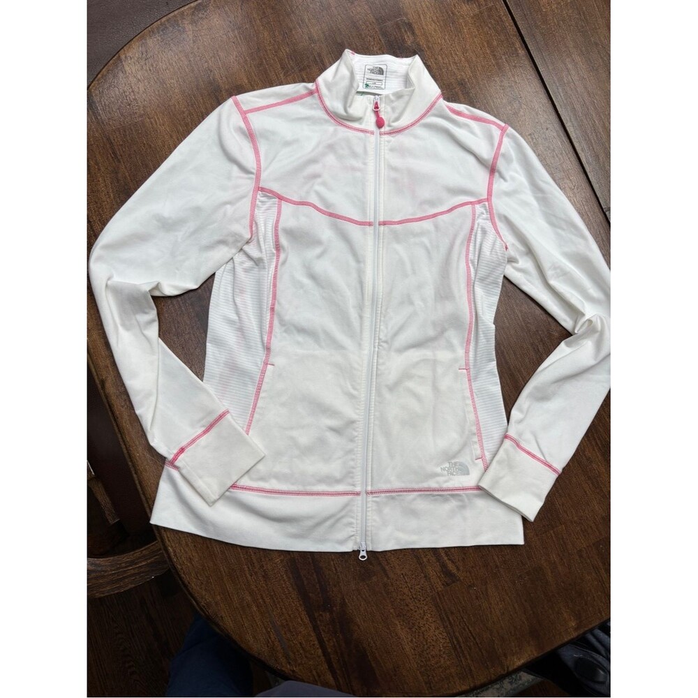 The-north-face Women's White and Pink Jacket size S/M